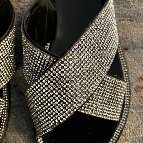 Clearance Sale🛍️Glaze Women's Elegant Black and Silver Sandals - Picture 3 of 6
